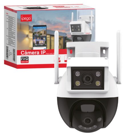 Câmera de Segurança Wifi Externa 3MP com Lente Dupla ÍPEGA - KP-CA199 - Imagem 2
